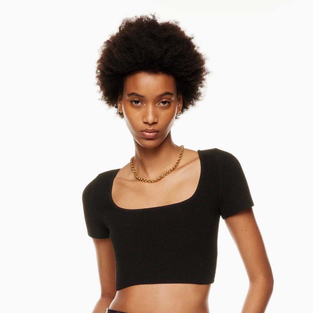 Babaton Sculpt Knit Squareneck Top